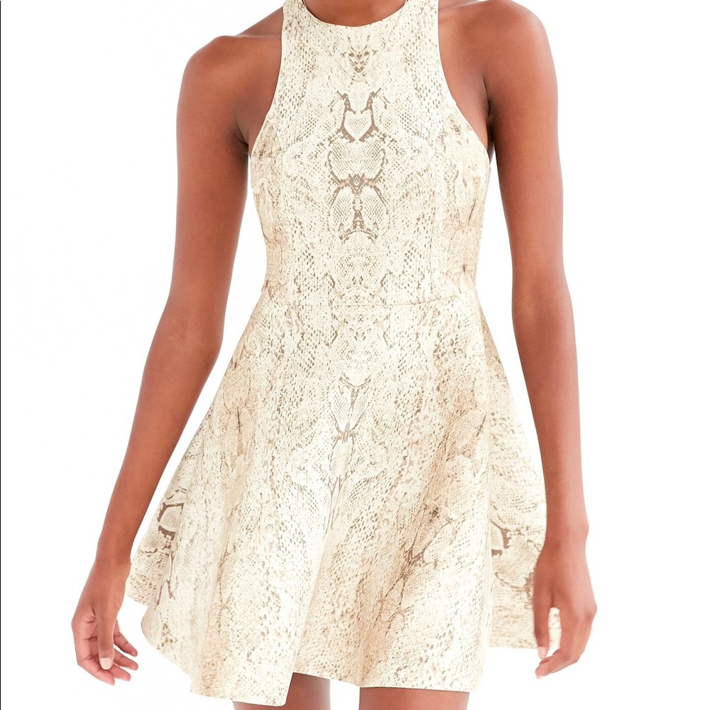 Silence + Noise Snake Skin Dress